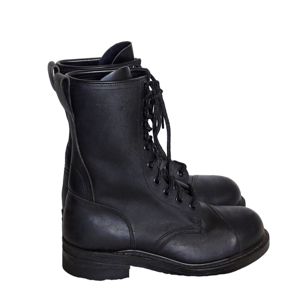 Biltrite Other - Biltrite Black Leather Military Combat Boots Lace Up